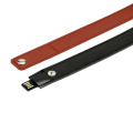 Pulseira de couro unidade flash USB unidade de memória de pulso